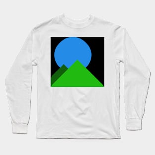 Moon Over The Mountains Long Sleeve T-Shirt